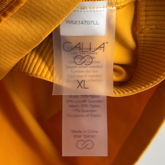 NWT Calia Inspire High Neck Tank Glowing Umber - Picture 9 of 12